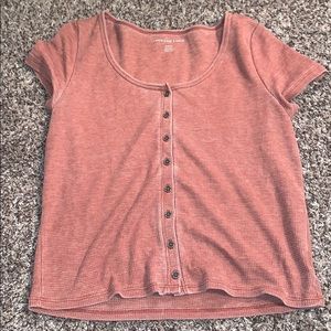 button up short sleeve top